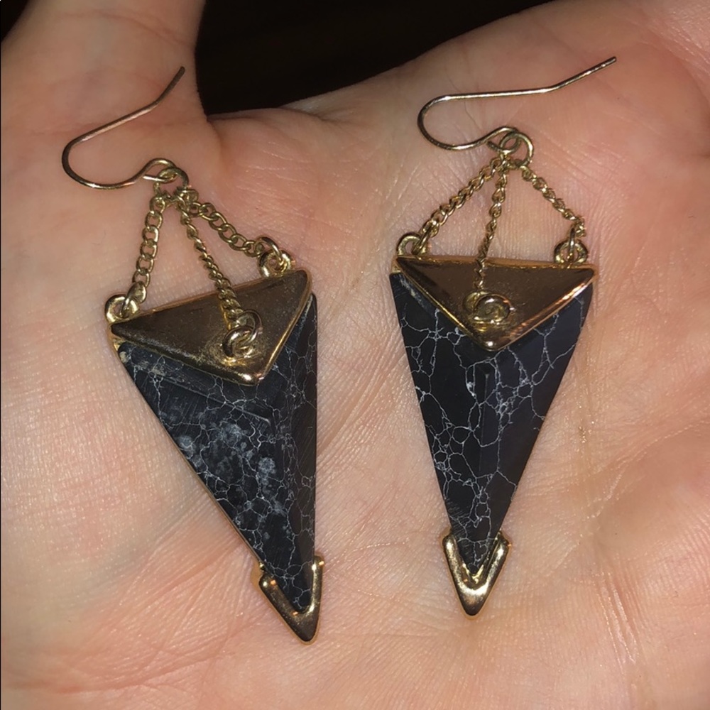 Granite earrings